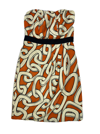 NEW The Limited Women's Beige/Orange Strapless Sheath Dress - 6