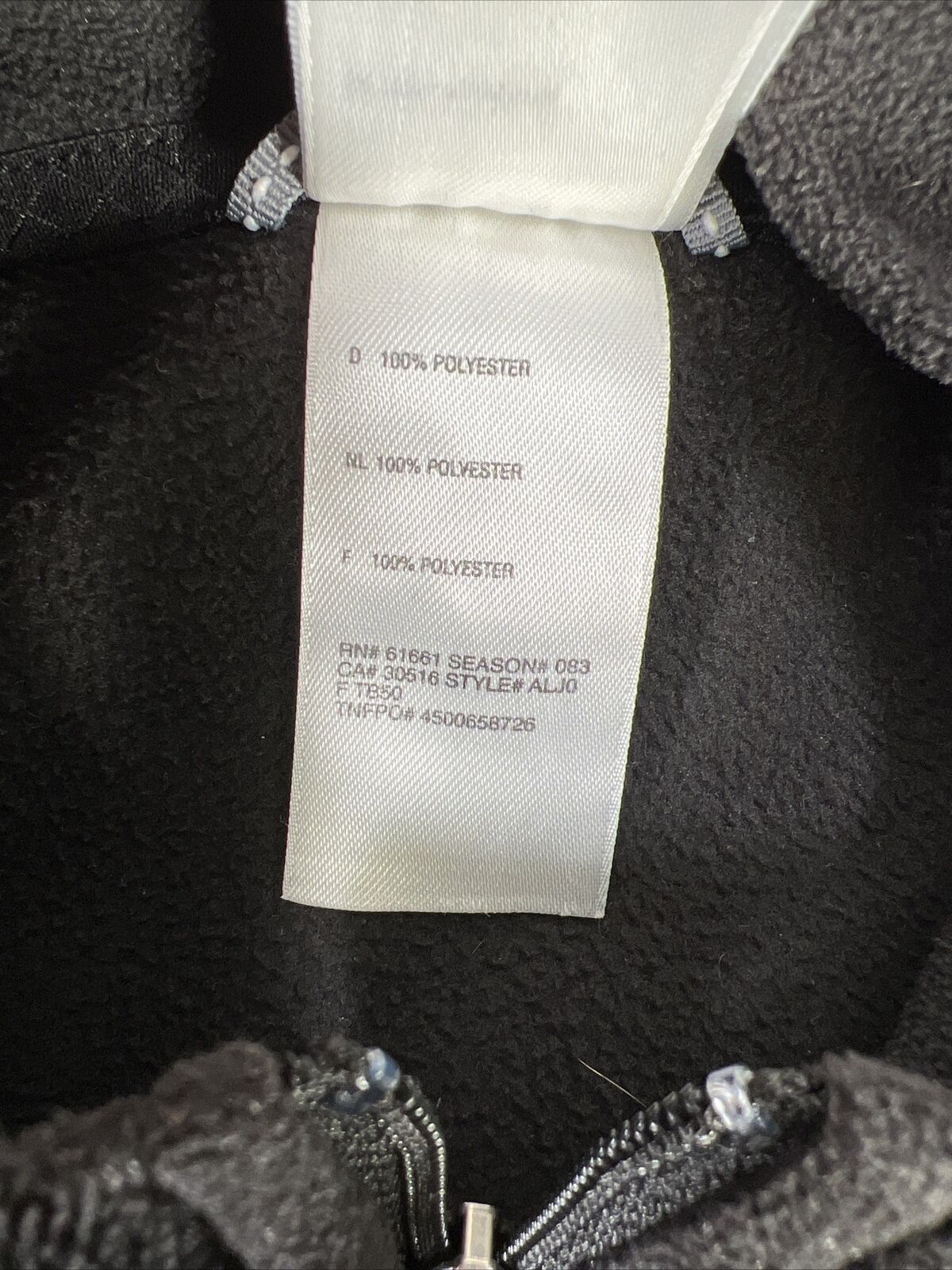 The North FaceChaqueta tipo jersey con cremallera de 1/4 de forro polar TKA negra para mujer - S