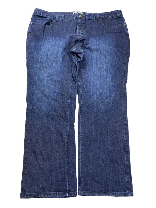 Coldwater Creek Women's Dark Wash Straight Leg Jeans - 18