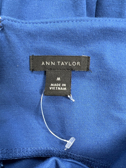 Ann Taylor Vestido tubo de manga larga azul para mujer - M