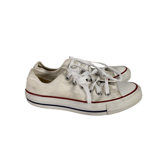 Converse Women's White Canvas Low Top Lace Up Sneakers - 7