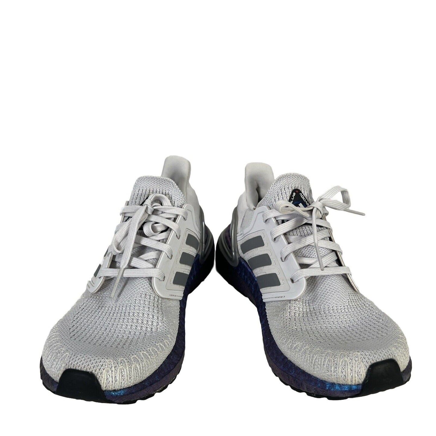 Adidas Women's Gray/Purple Ultraboost 20 Dash Lace Up Running Shoes - 7