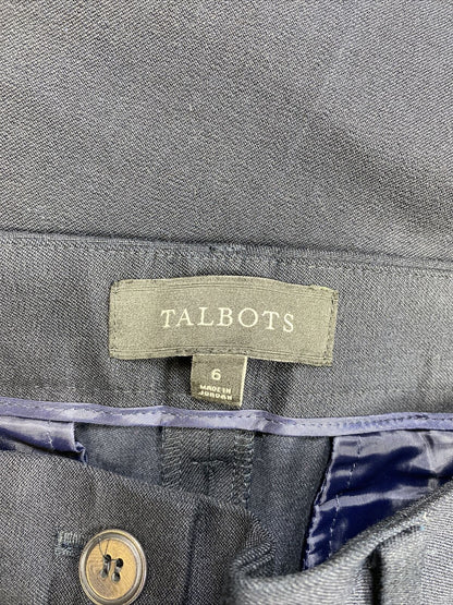 Talbots Women's Blue Straight Fit Dress Pants - 6