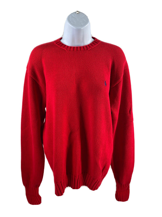 Polo Ralph Lauren Women's Red Long Sleeve Pullover Sweater - M