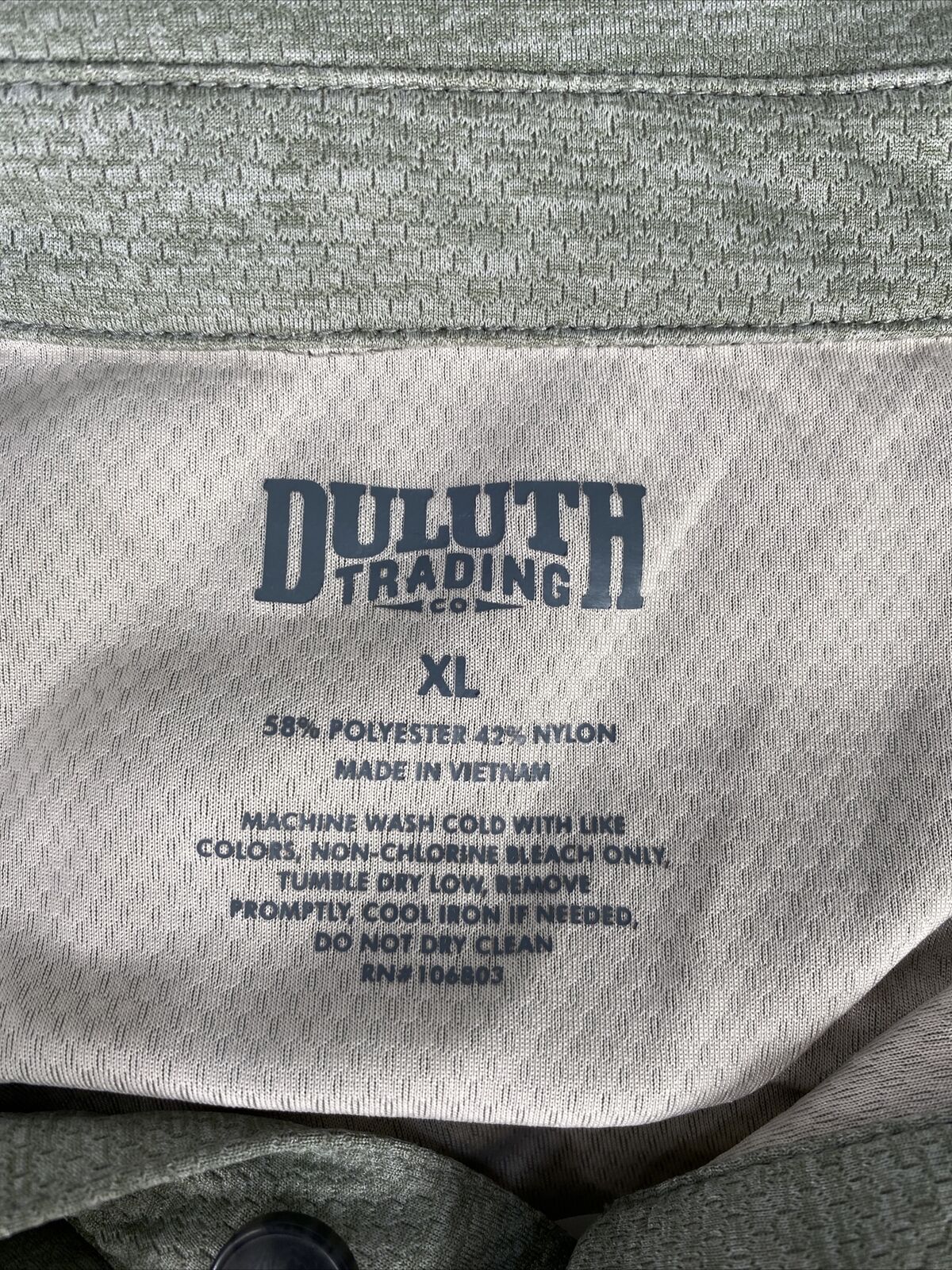 Duluth Trading Co Polo verde sólido de poliéster/nylon para hombre - XL