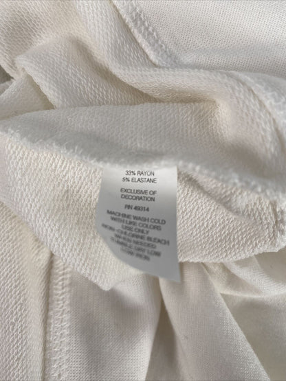 NEW Gear Women's White Knit Gonzaga Chicago Sweatshirt - M