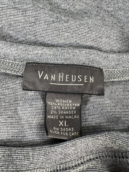 Van Heusen Women's Gray Sleeveless Tank Top - XL