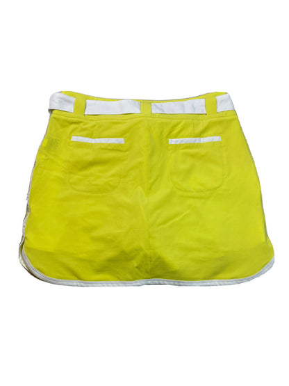 Nike Women's Yellow Tour Performance Athletic Skort 508274 - 8 W/ Belt