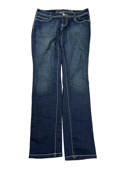 Seven7 Women's Dark Wash Stretch Skinny Jeans - 28