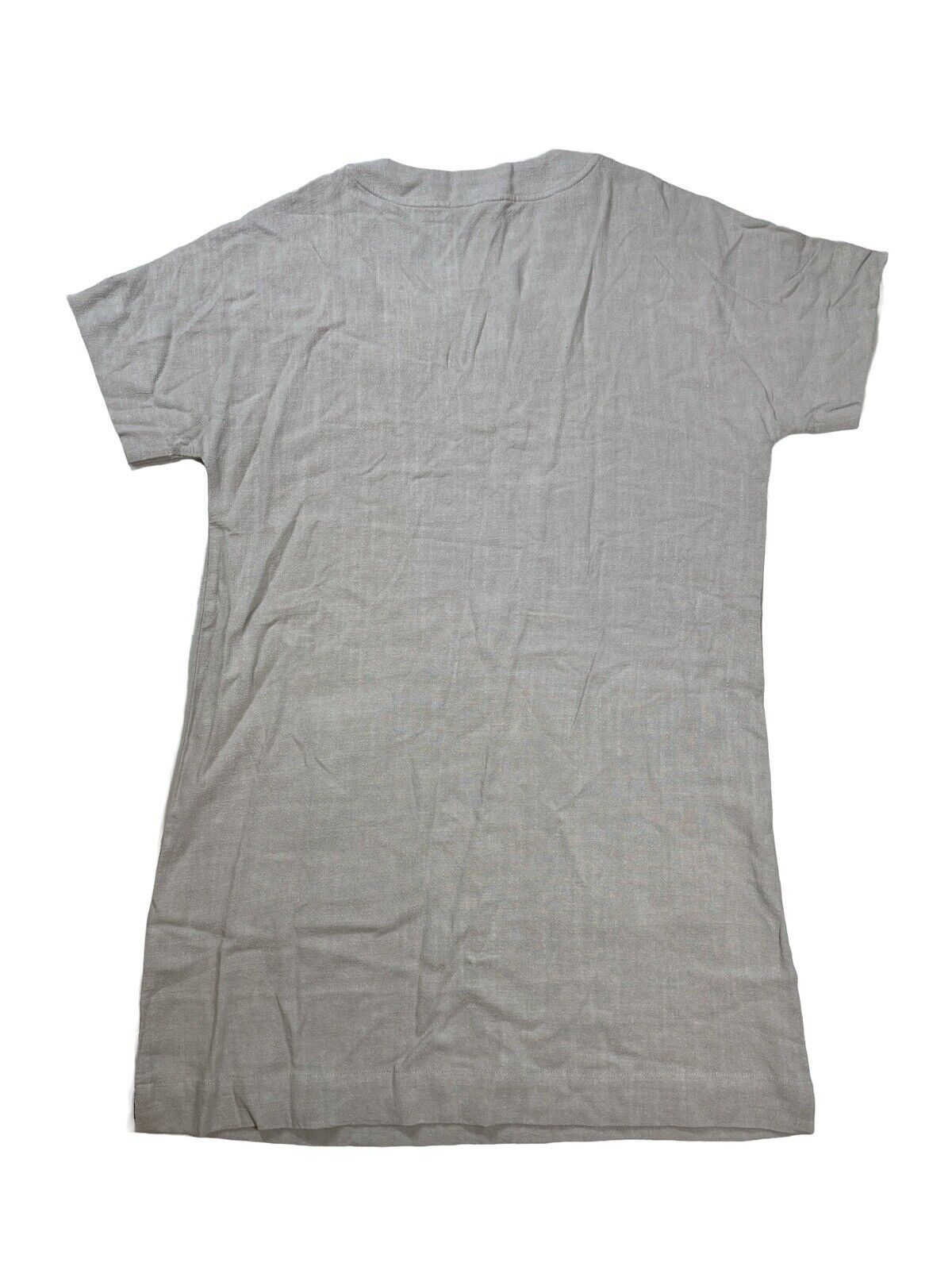NUEVO Splendid Vestido estilo camiseta en mezcla de lino marrón cervatillo para mujer - XS