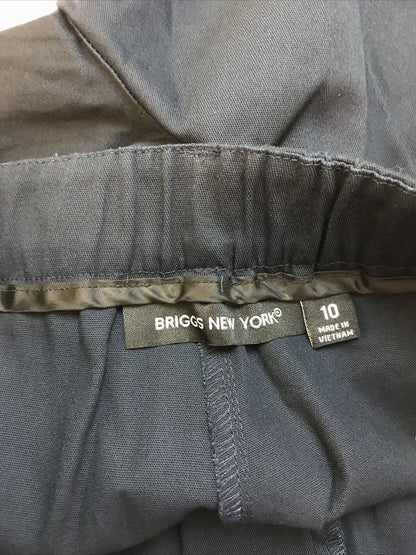 NEW Briggs New York Women's Navy Blue Cropped Pants Sz 10