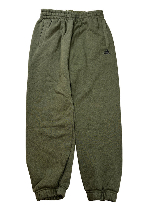 Adidas Men's Green Fleece Lined Jogger Sweatpants - M