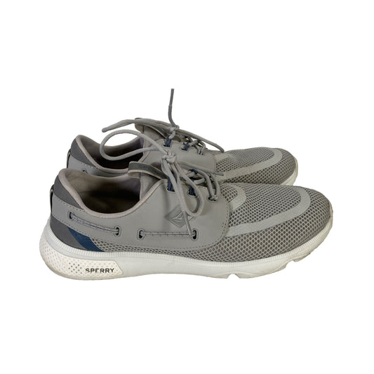 Sperry Men's Gray 7 Seas Lace Up Casual Sneakers - 9.5