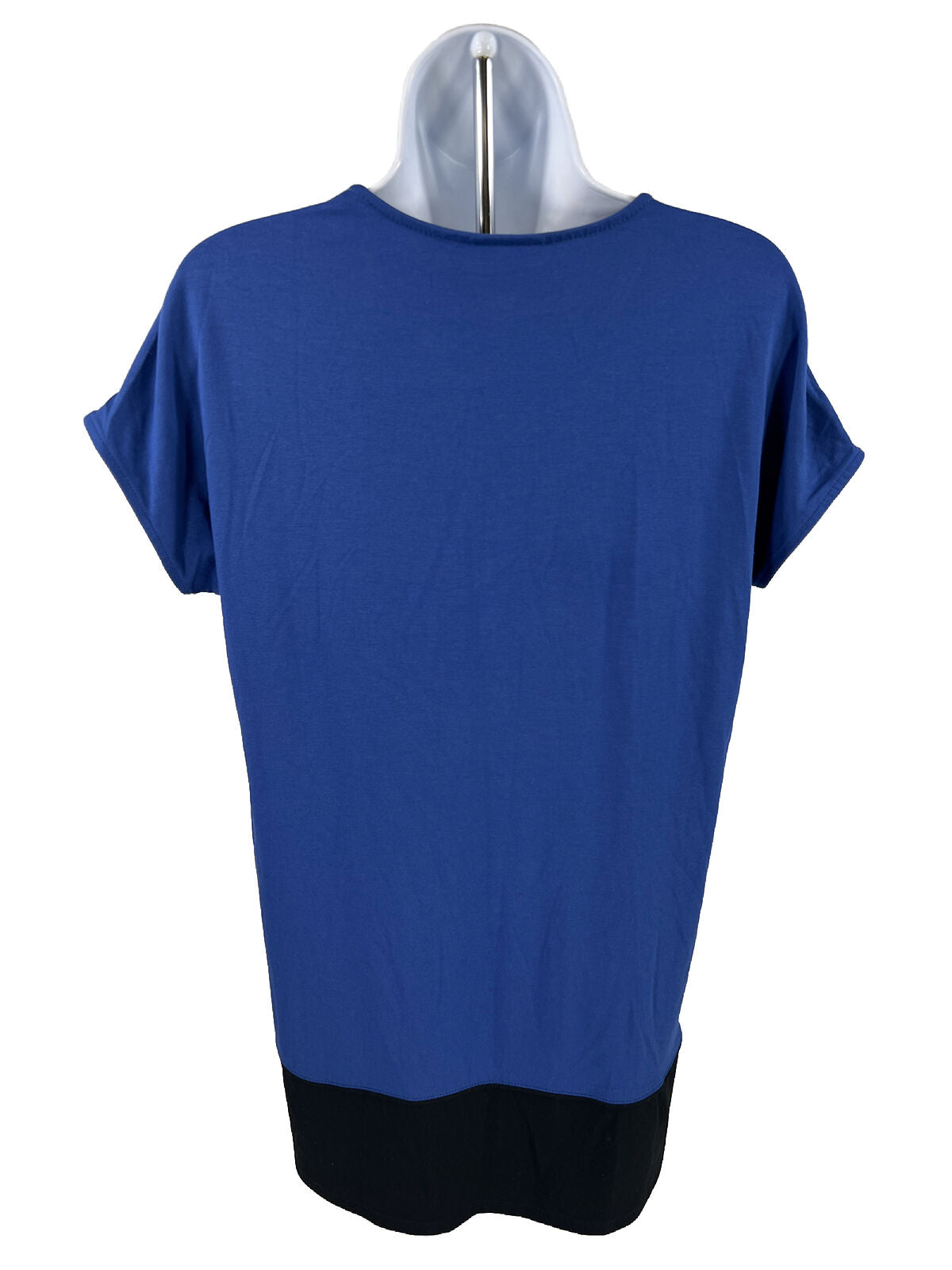 J. Jill Women's Blue Short Sleeve Long Tunic Top Shirt - XS