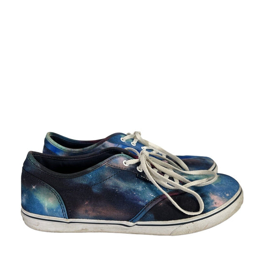 Vans Women's Blue Space Galaxy Low Top Sneakers - 8.5