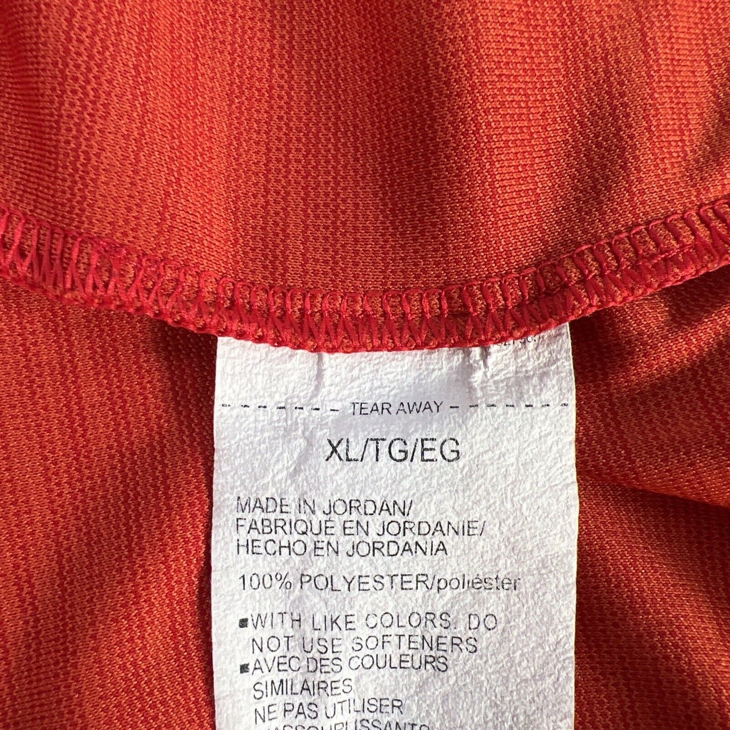 Under Armour Men's Red/Orange Short Sleeve HeatGear Athletic Shirt - XL