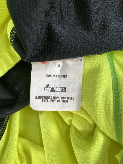 Louis Garneau Camiseta ciclista de manga larga y 1/2 cremallera de color verde brillante para hombre - L