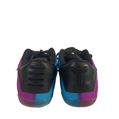 Nike Men's Yellow/Purple/Blue Kobe XI Elite Rare Flyknit Sneakers - 8.5