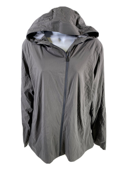 NUEVA chaqueta cortavientos con capucha Tropos gris Icebreaker para mujer - XL