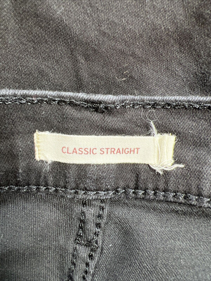 Levi's Women's Black Classic Straight Denim Jeans - 12 M