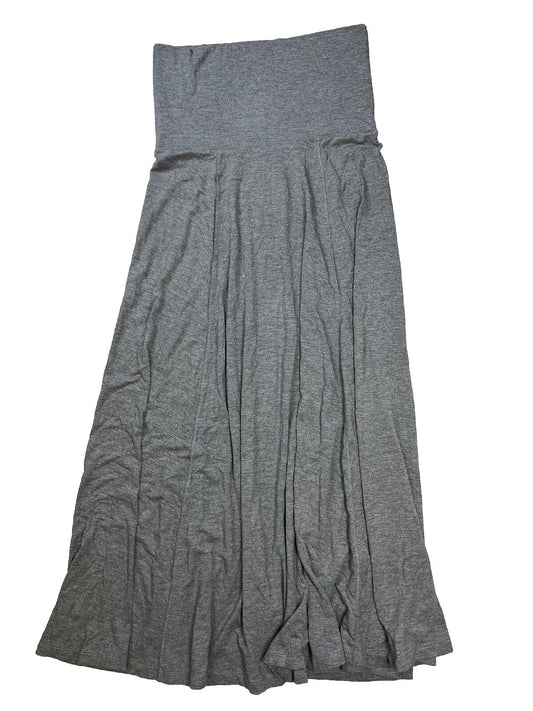 NEW Gap Women's Gray Stretch Waist Pull On Maxi Skirt - S