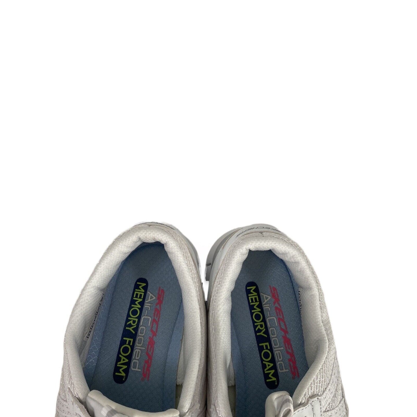 Skechers Women's White Air-Cooled Gratis Slip On Sneakers - 8.5
