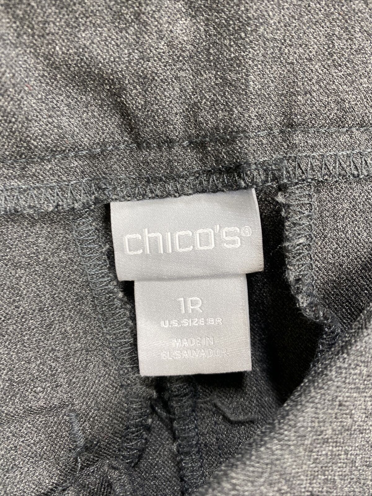 Chico's Pantalones elásticos recortados grises para mujer - 1 R/US 8 R
