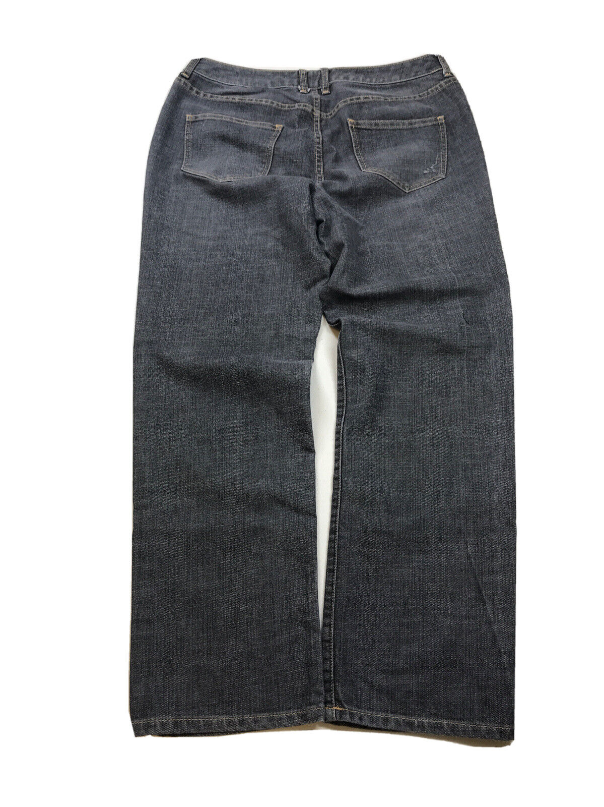 Chico's Women's Gray Wash Denim Stretch Straight Leg Jeans - 2/US 12