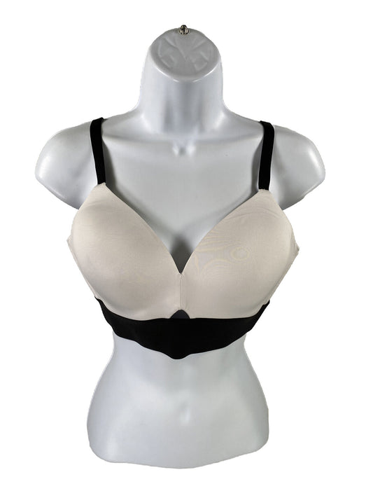 Spanx Women's Black and White Workout to Waves Sports Bra - M