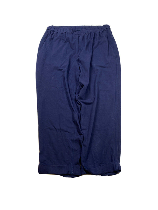 Eileen Fisher Women's Navy Blue Casual Cuffed Lounge Pants - S Petite