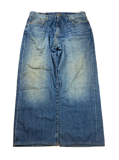 Lucky Brand Men's Medium Wash Bootleg Zip Fly Boot Cut Jeans - 38