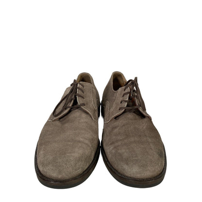 Johnston and Murphy Mens Gray Suede Headley Lace Up Oxford Dress Shoes -9