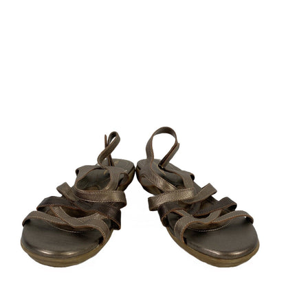 Natural Soul Women's Silver Bronze Cadiva Slingback Sandals - 10