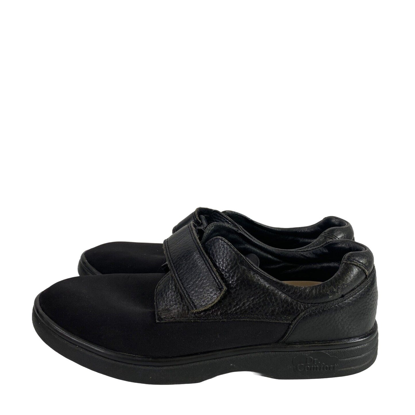 Dr. Comfort Women's Black Leather Annie Comfort Shoes - 9.5M