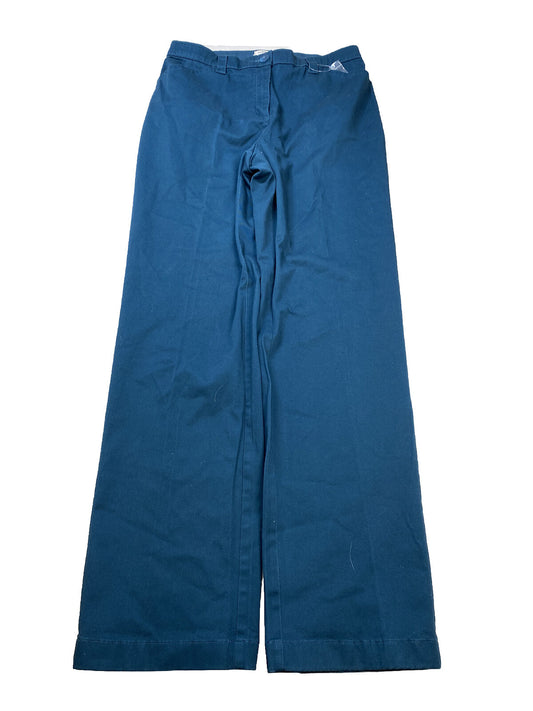 NEW LL Bean Womens Blue Classic Fit Stretch Straight Pants - 14 Tall