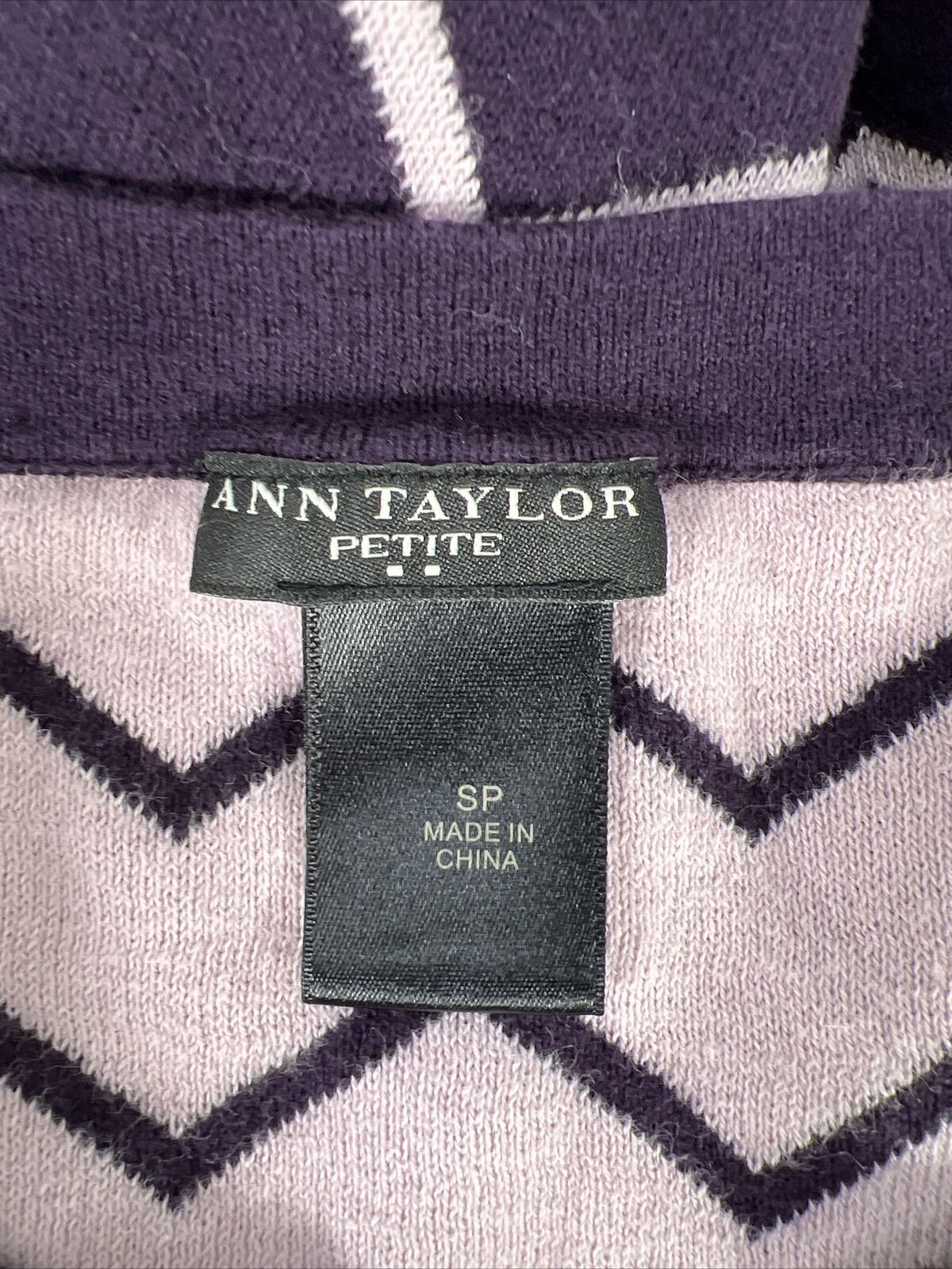 Ann Taylor Women's Purple 3/4 Sleeve Sweater - Petite S