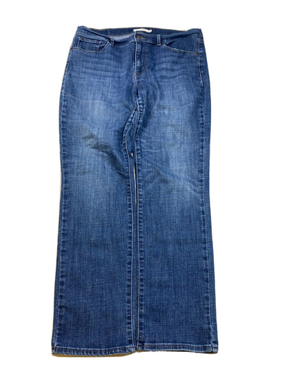 Levis Women's Medium Wash Classic Straight Denim Jeans - 14