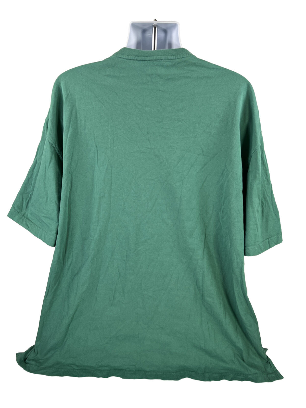 Camiseta verde de manga corta con botones delanteros de Red Head para hombre - 3XL