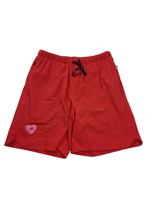NEW Fabletics Men's Valentines Day Red The 7 in One Short Lined - S