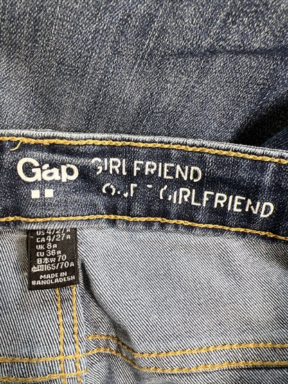 Gap Women's Medium Wash Girlfriend Stretch Jeans - 4/27 R