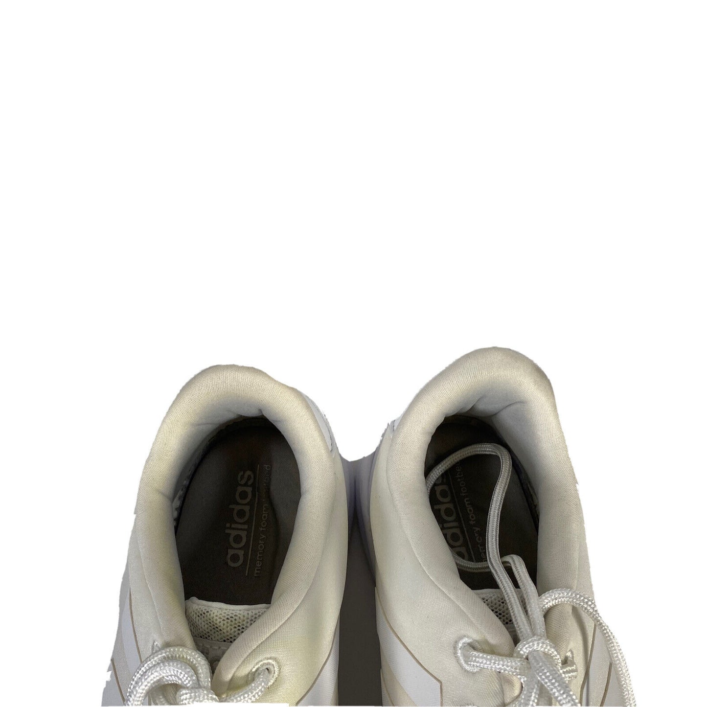 Adidas Zapatillas QT Racer Comfort con cordones Cloadfoam blancas para mujer - 9