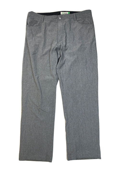 18 Greens Men's Gray Lightweight Polyester Activewear Pants Sz 36