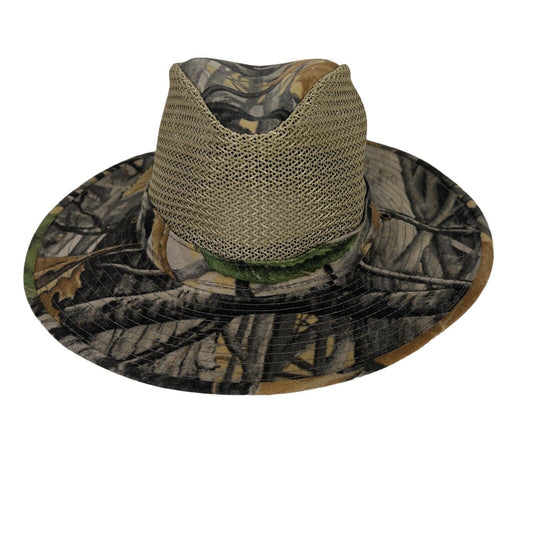 Orvis Men's Green Camouflage Mesh Top Fedora Style Hat - M