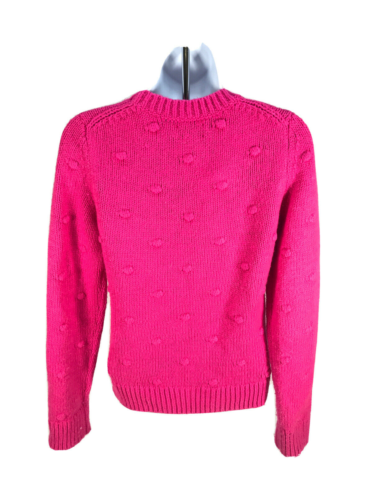Lucky Brand Women's Pink Bobble Crew Neck Sweater Sz XS