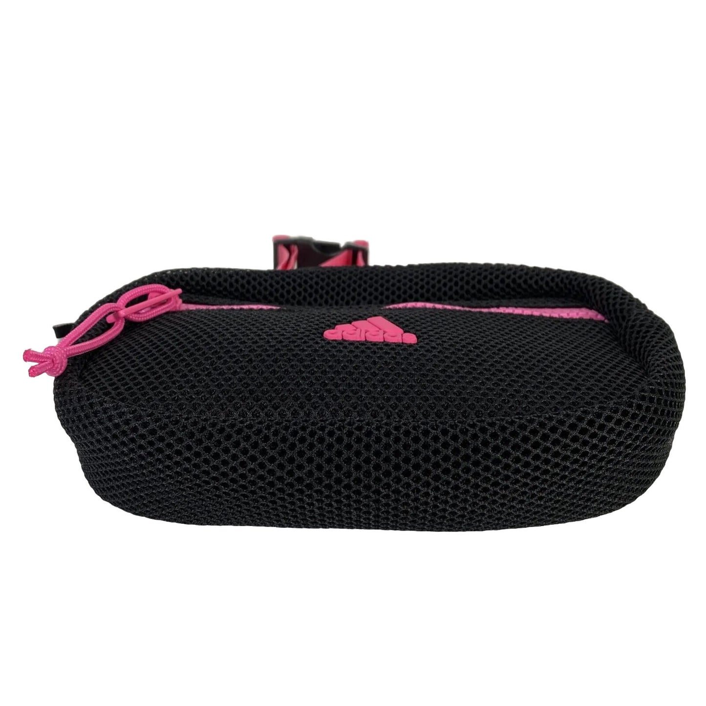 adidas Women's Black & Pink Mesh Zip Athletic Fanny Pack Waist Bag