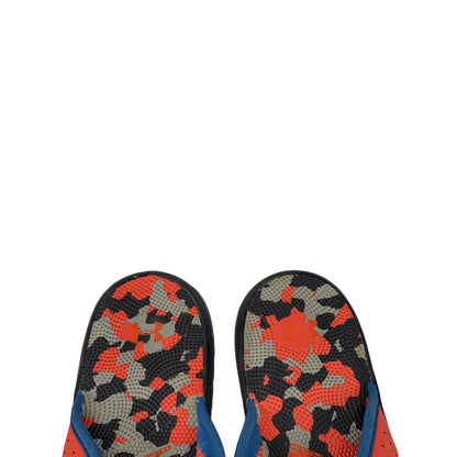 Under Armour Men's Red Camouflage Flip Flops Sandals - 8