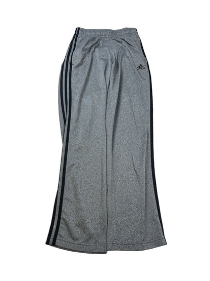 Adidas Pantalones deportivos Essential 3 rayas grises para hombre - S