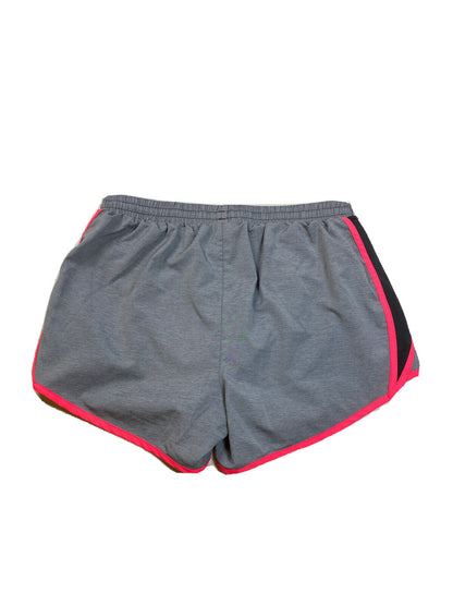 Under Armour Pantalones cortos deportivos con forro Speed ​​Stride gris/rosa para mujer - M