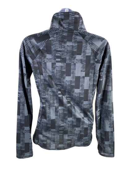 Under Armour Womens Black/Gray 1/2 Zip Fitted Pullover Athletic Shirt -XS