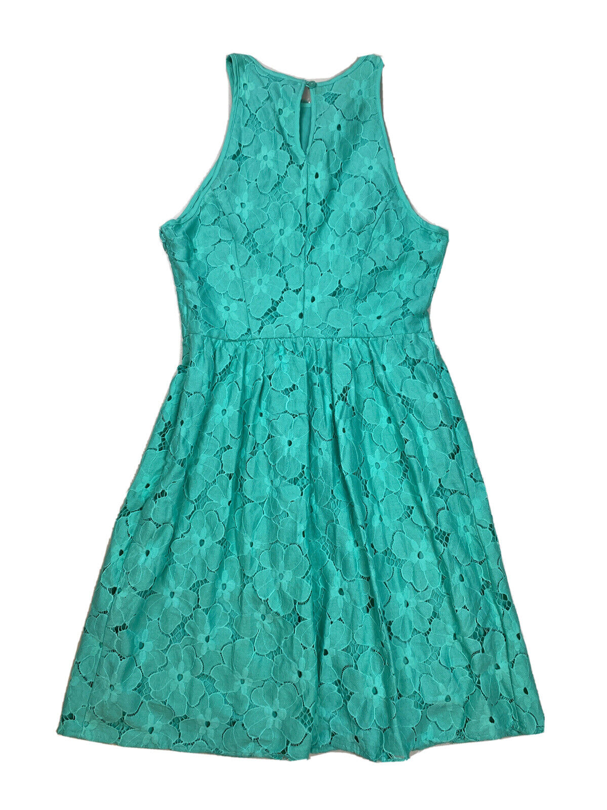 NEW Lauren Conrad Women's Blue Lace Sleeveless A-Line Dress - 2